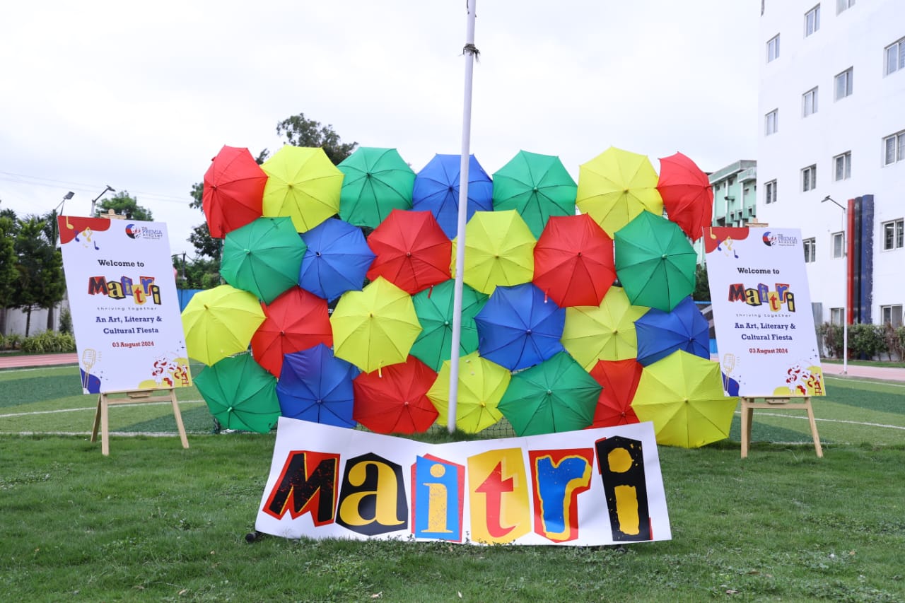 umbrellas for the 'Maitri' art and cultural fiesta event