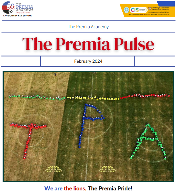 aerial view of students in colored shirts forming the letters 'TPA' on the school field