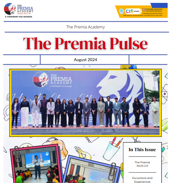 faculty and guest delegates posing on the event stage with the school logo backdrop