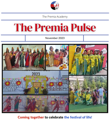 students and staff celebrating the Dussehra and Bathukamma cultural festival