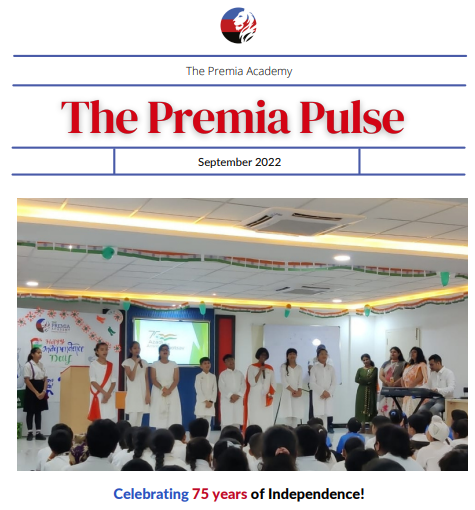 students performing on the auditorium stage for the Independence Day celebration